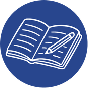 Libros de texto azul